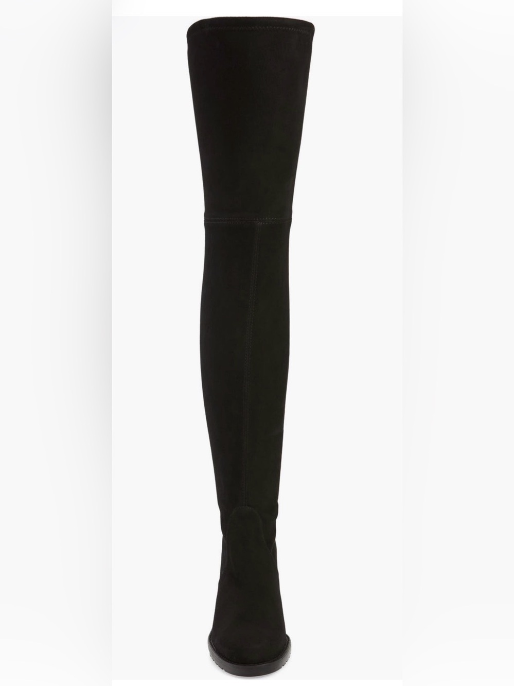 Stuart Weitzman Black Darla Over-the-Knee Suede Boot